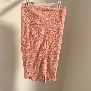 Pink Lacy Skirt